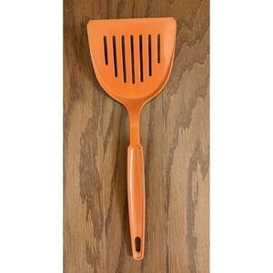 Vintage EKCO Slotted Spatula Orange 11" Nylon USA Dishwasher Safe